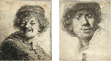 Rembrandt, Autoportraits